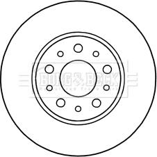 Borg & Beck BBD5312 - Гальмівний диск avtolavka.club