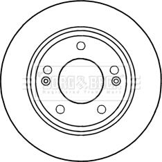 Borg & Beck BBD5257 - Гальмівний диск avtolavka.club