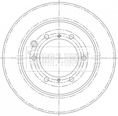 Borg & Beck BBD6008S - Гальмівний диск avtolavka.club