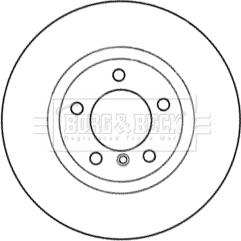 Borg & Beck BBD6033S - Гальмівний диск avtolavka.club