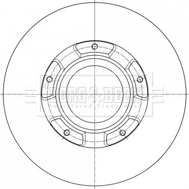 Borg & Beck BBD6073S - Гальмівний диск avtolavka.club