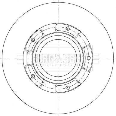 Borg & Beck BBD6155S - Гальмівний диск avtolavka.club