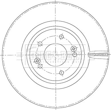 Borg & Beck BBD6112S - Гальмівний диск avtolavka.club