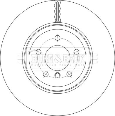 Borg & Beck BBD7000S - Гальмівний диск avtolavka.club