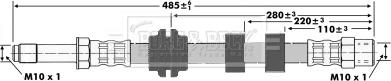 Borg & Beck BBH6418 - Гальмівний шланг avtolavka.club