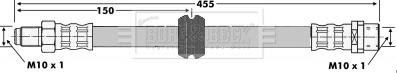 Borg & Beck BBH6637 - Гальмівний шланг avtolavka.club