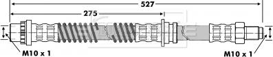 Borg & Beck BBH6843 - Гальмівний шланг avtolavka.club