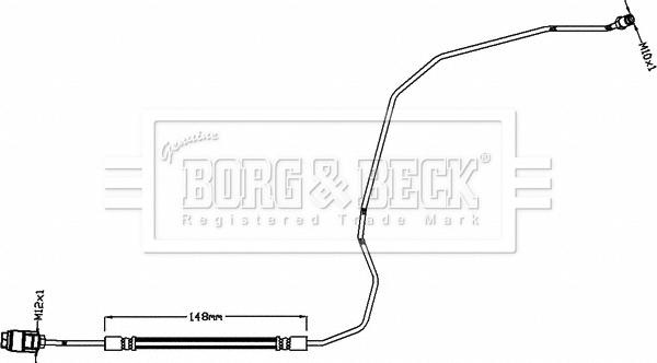 Borg & Beck BBH8466 - Гальмівний шланг avtolavka.club