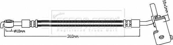 Borg & Beck BBH8416 - Гальмівний шланг avtolavka.club