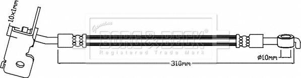 Borg & Beck BBH8417 - Гальмівний шланг avtolavka.club