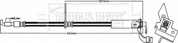 Borg & Beck BBH8481 - Гальмівний шланг avtolavka.club