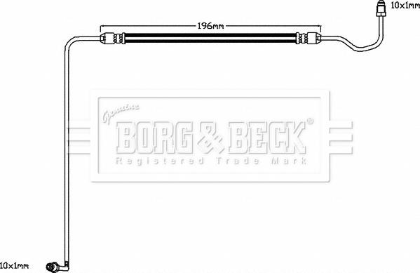 Borg & Beck BBH8590 - Гальмівний шланг avtolavka.club