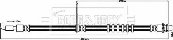 Borg & Beck BBH8684 - Гальмівний шланг avtolavka.club