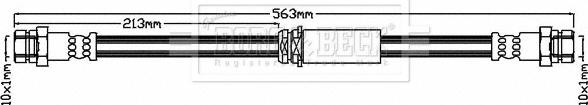 Borg & Beck BBH8052 - Гальмівний шланг avtolavka.club