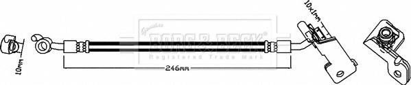 Borg & Beck BBH8294 - Гальмівний шланг avtolavka.club