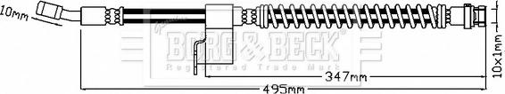 Borg & Beck BBH8791 - Гальмівний шланг avtolavka.club