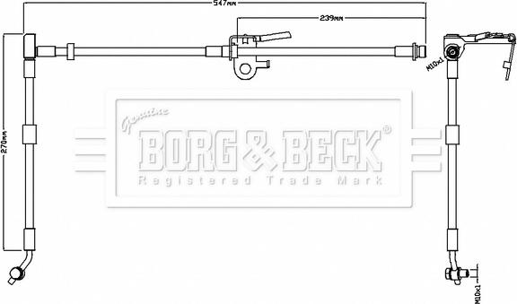 Borg & Beck BBH8737 - Гальмівний шланг avtolavka.club