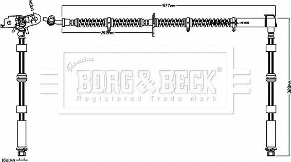 Borg & Beck BBH8720 - Гальмівний шланг avtolavka.club