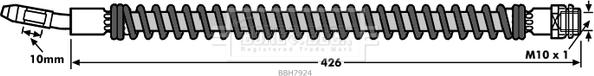 Borg & Beck BBH7924 - Гальмівний шланг avtolavka.club