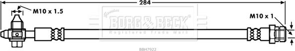 Borg & Beck BBH7922 - Гальмівний шланг avtolavka.club