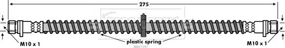 Borg & Beck BBH7597 - Гальмівний шланг avtolavka.club