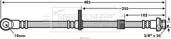 Borg & Beck BBH7554 - Гальмівний шланг avtolavka.club