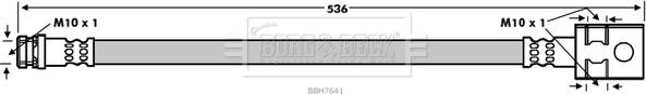 Borg & Beck BBH7641 - Гальмівний шланг avtolavka.club