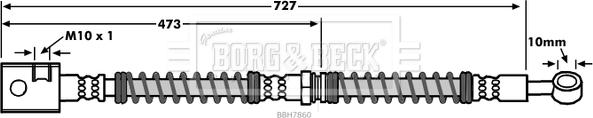 Borg & Beck BBH7860 - Гальмівний шланг avtolavka.club