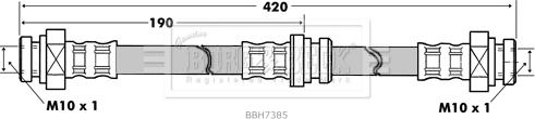 Borg & Beck BBH7385 - Гальмівний шланг avtolavka.club