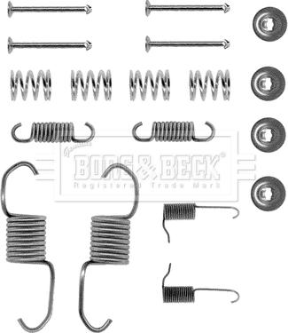 Borg & Beck BBK6063 - Комплектуючі, барабанний гальмівний механізм avtolavka.club