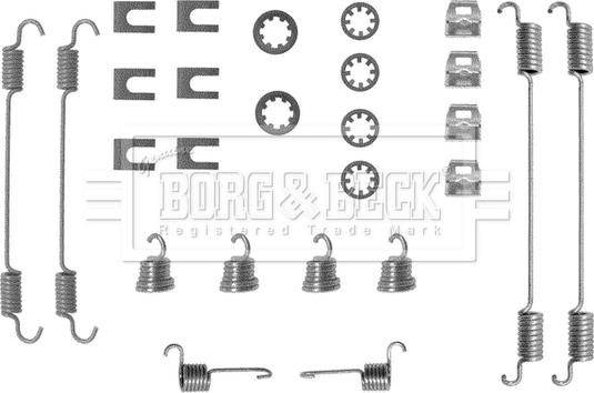 Borg & Beck BBK6009 - Комплектуючі, барабанний гальмівний механізм avtolavka.club