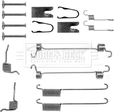 Borg & Beck BBK6135 - Комплектуючі, барабанний гальмівний механізм avtolavka.club