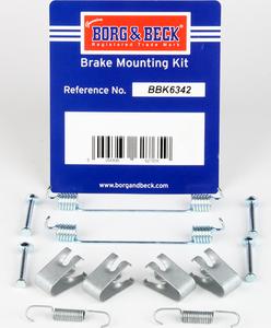 Borg & Beck BBK6342 - Комплектуючі, барабанний гальмівний механізм avtolavka.club