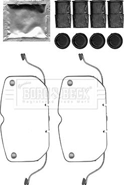 Borg & Beck BBK1550 - Комплектуючі, колодки дискового гальма avtolavka.club