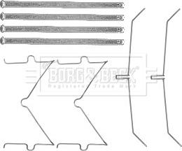 Borg & Beck BBK1564 - Комплектуючі, колодки дискового гальма avtolavka.club