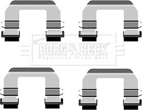 Borg & Beck BBK1536 - Комплектуючі, колодки дискового гальма avtolavka.club