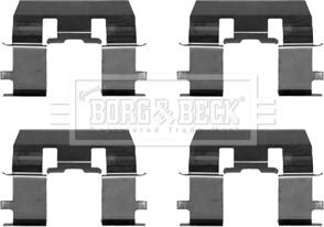 Borg & Beck BBK1533 - Комплектуючі, колодки дискового гальма avtolavka.club