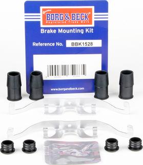 Borg & Beck BBK1528 - Комплектуючі, колодки дискового гальма avtolavka.club