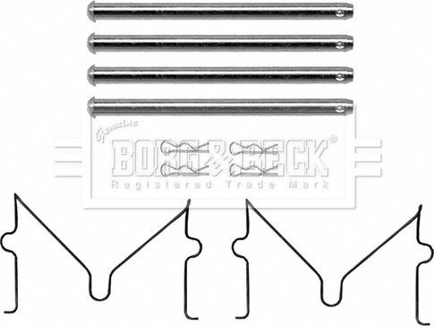 Borg & Beck BBK1641 - Комплектуючі, колодки дискового гальма avtolavka.club
