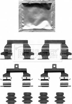 Borg & Beck BBK1628 - Комплектуючі, колодки дискового гальма avtolavka.club