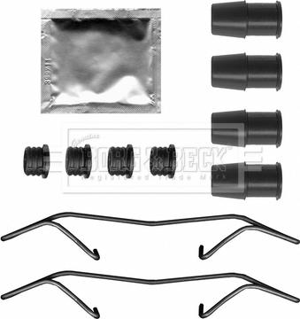 Borg & Beck BBK1676 - Комплектуючі, колодки дискового гальма avtolavka.club