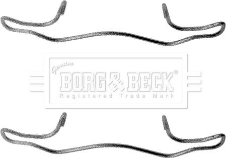 Borg & Beck BBK1041 - Комплектуючі, колодки дискового гальма avtolavka.club