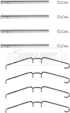 Borg & Beck BBK1069 - Комплектуючі, колодки дискового гальма avtolavka.club