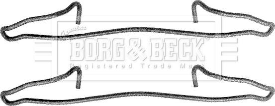 Borg & Beck BBK1038 - Комплектуючі, колодки дискового гальма avtolavka.club
