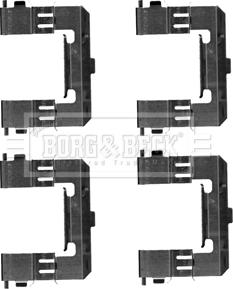 Borg & Beck BBK1328 - Комплектуючі, колодки дискового гальма avtolavka.club