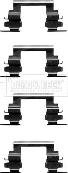 Borg & Beck BBK1370 - Комплектуючі, колодки дискового гальма avtolavka.club