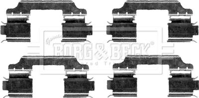 Borg & Beck BBK1240 - Комплектуючі, колодки дискового гальма avtolavka.club