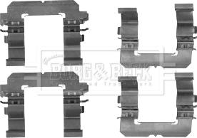 Borg & Beck BBK1253 - Комплектуючі, колодки дискового гальма avtolavka.club