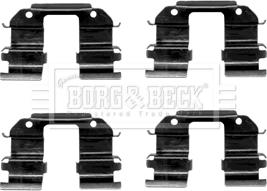 Borg & Beck BBK1233 - Комплектуючі, колодки дискового гальма avtolavka.club
