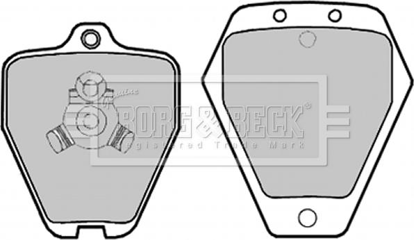 Borg & Beck BBP1996 - Гальмівні колодки, дискові гальма avtolavka.club
